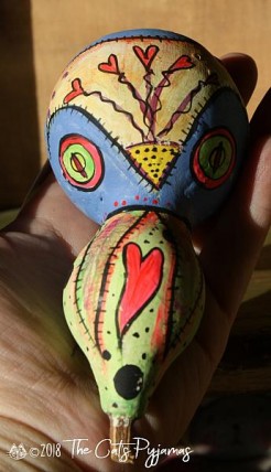 Painted Owl Gourd 15